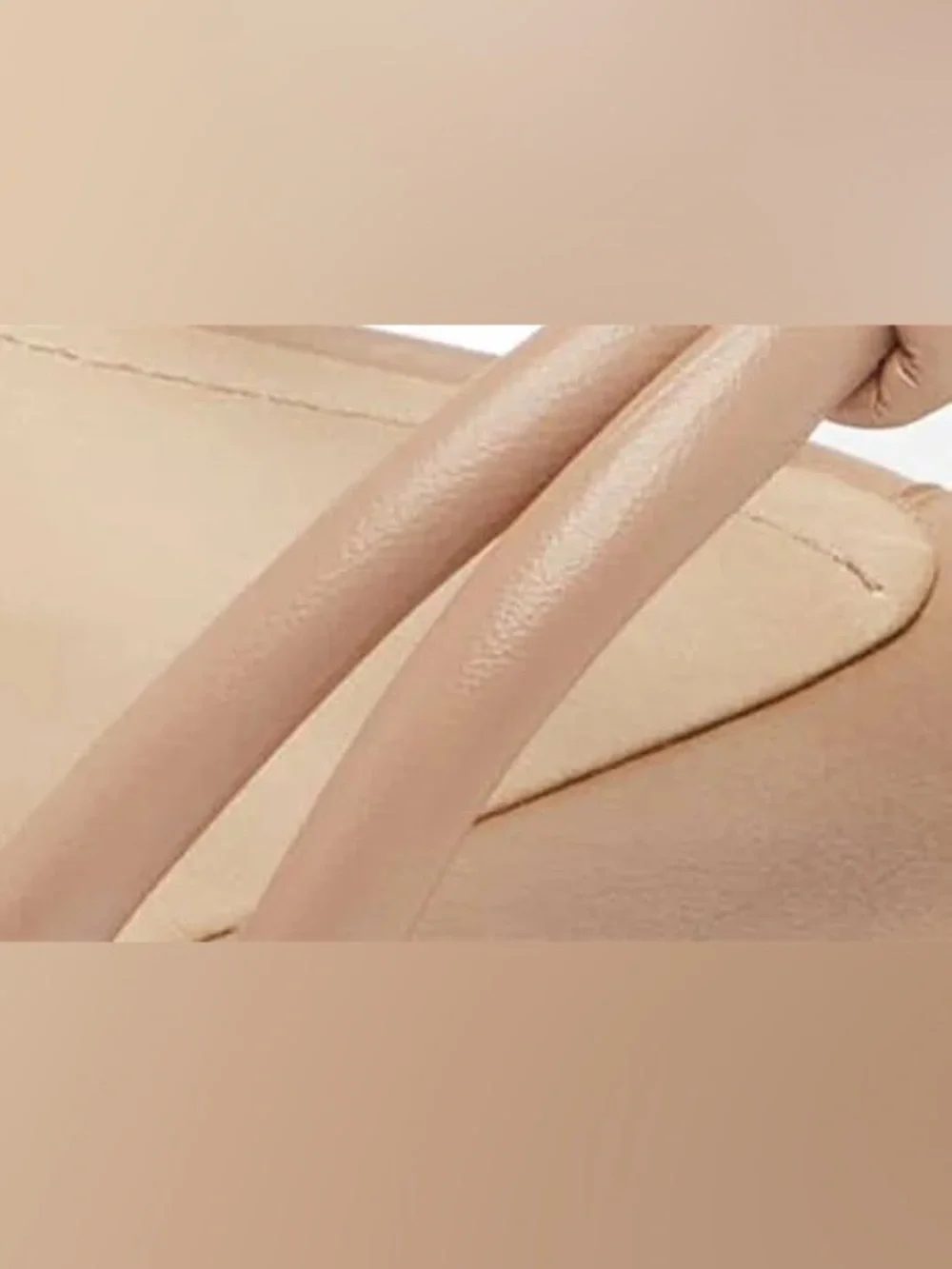 Schutz Kelsie True Beige Leather Strappy Platform Block Heel Sandals 9.5 NWOT
